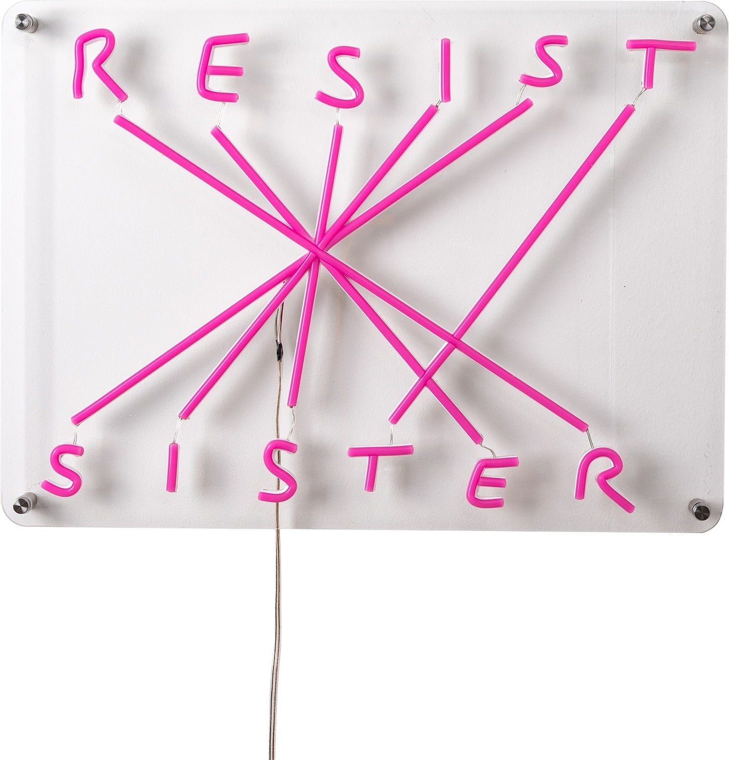 Dekoracja ścienna LED Resist Sister