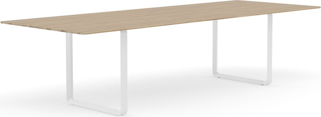 Stół Muuto 295 x 108 cm jasny dąb nogi białe