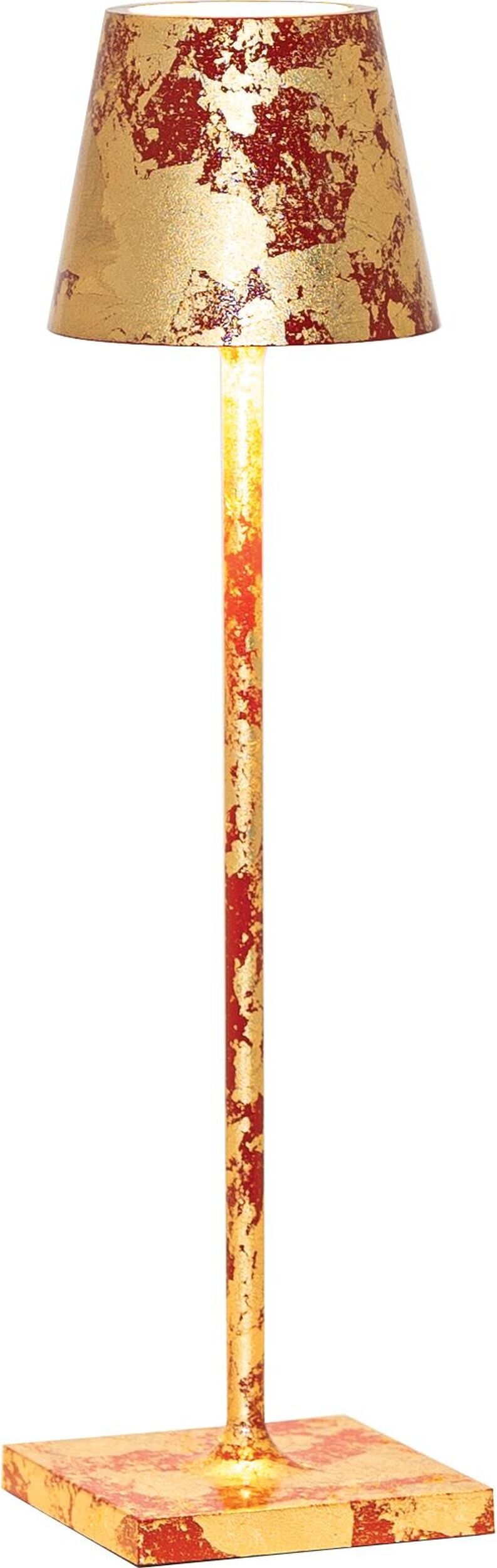 Lampa stołowa Poldina Micro 27 5 cm czerwono-złota