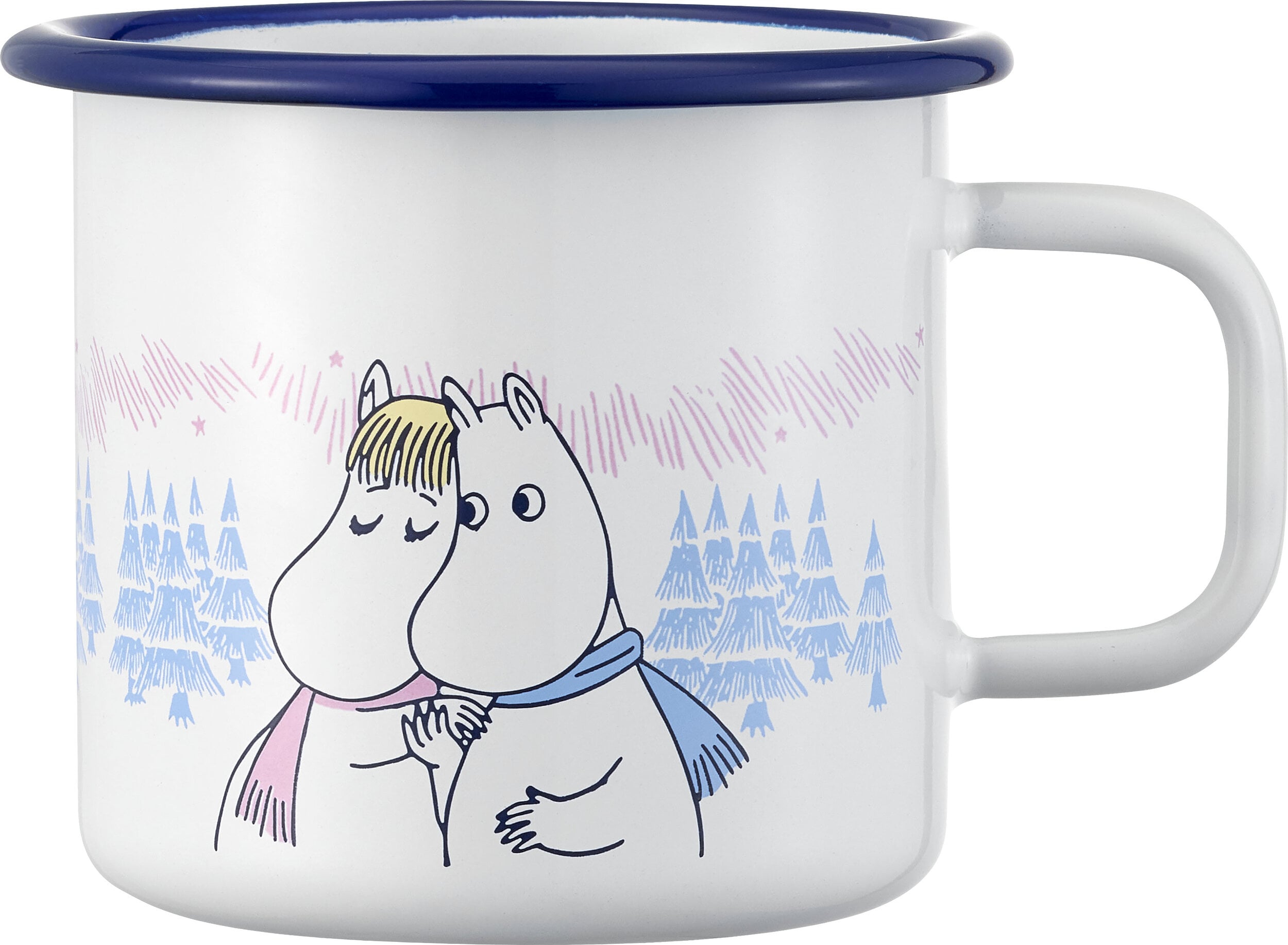 Kubek Muminki Frosty Day 370 ml biały