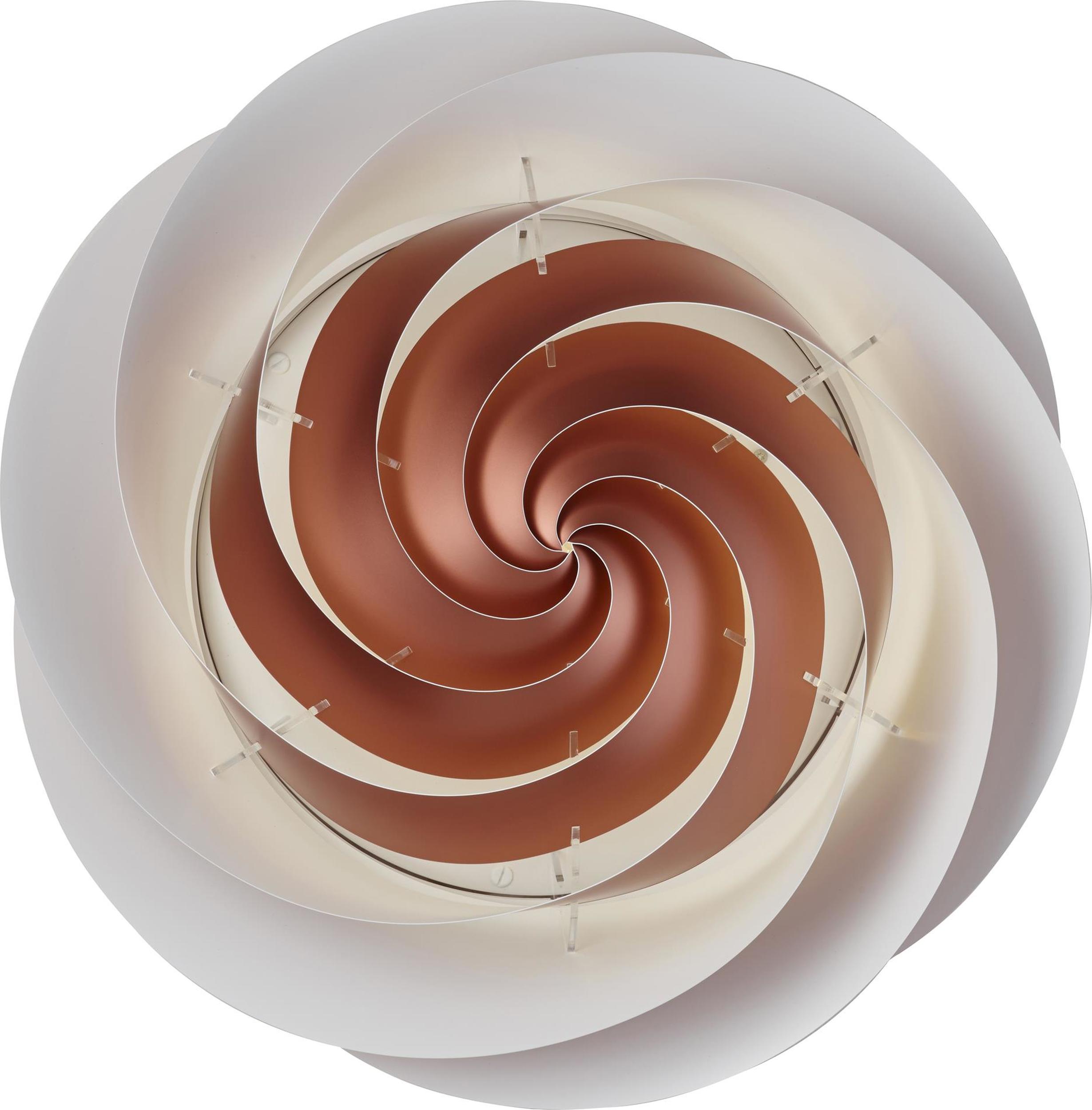Plafon sufitowy i ścienny Swirl 60 cm miedziany