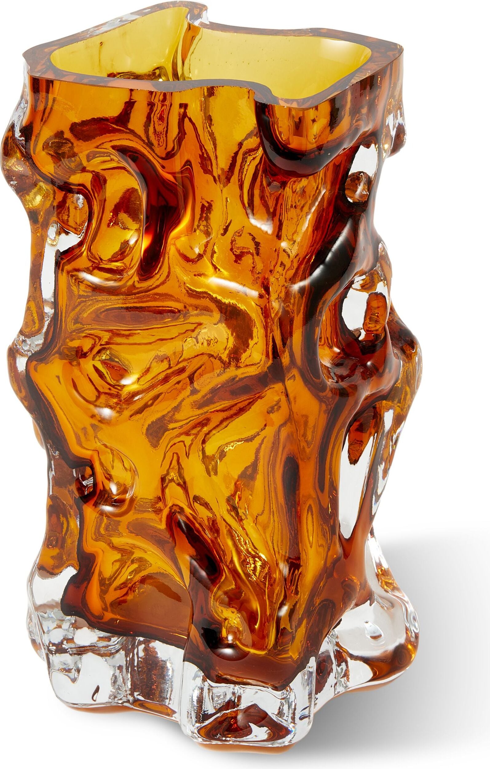 Wazon Ice bursztynowy