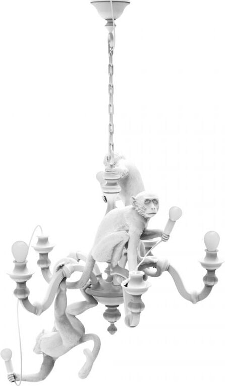 Żyrandol Monkey biały