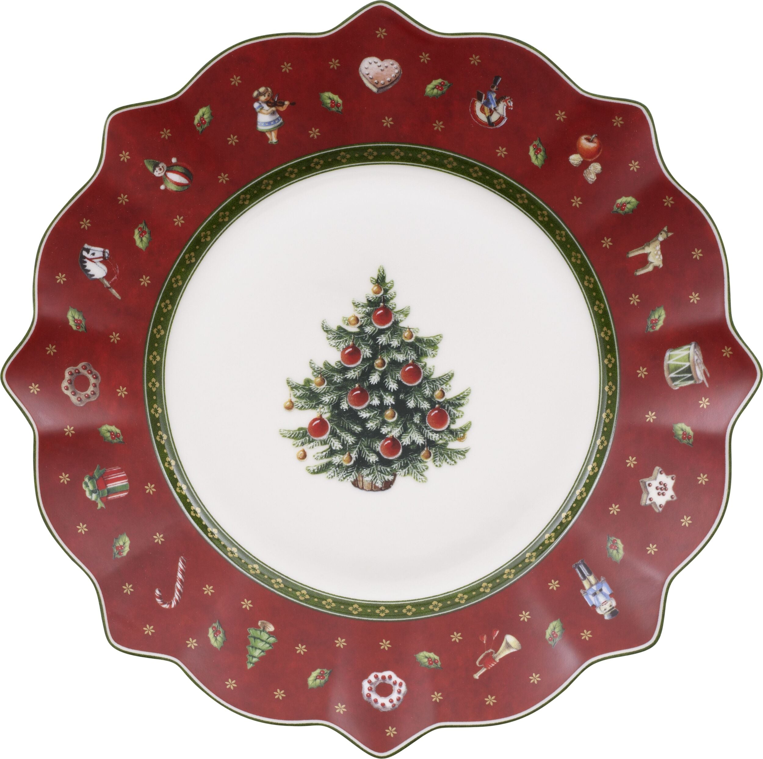Talerz śniadaniowy Toy's Delight 24 cm czerwony