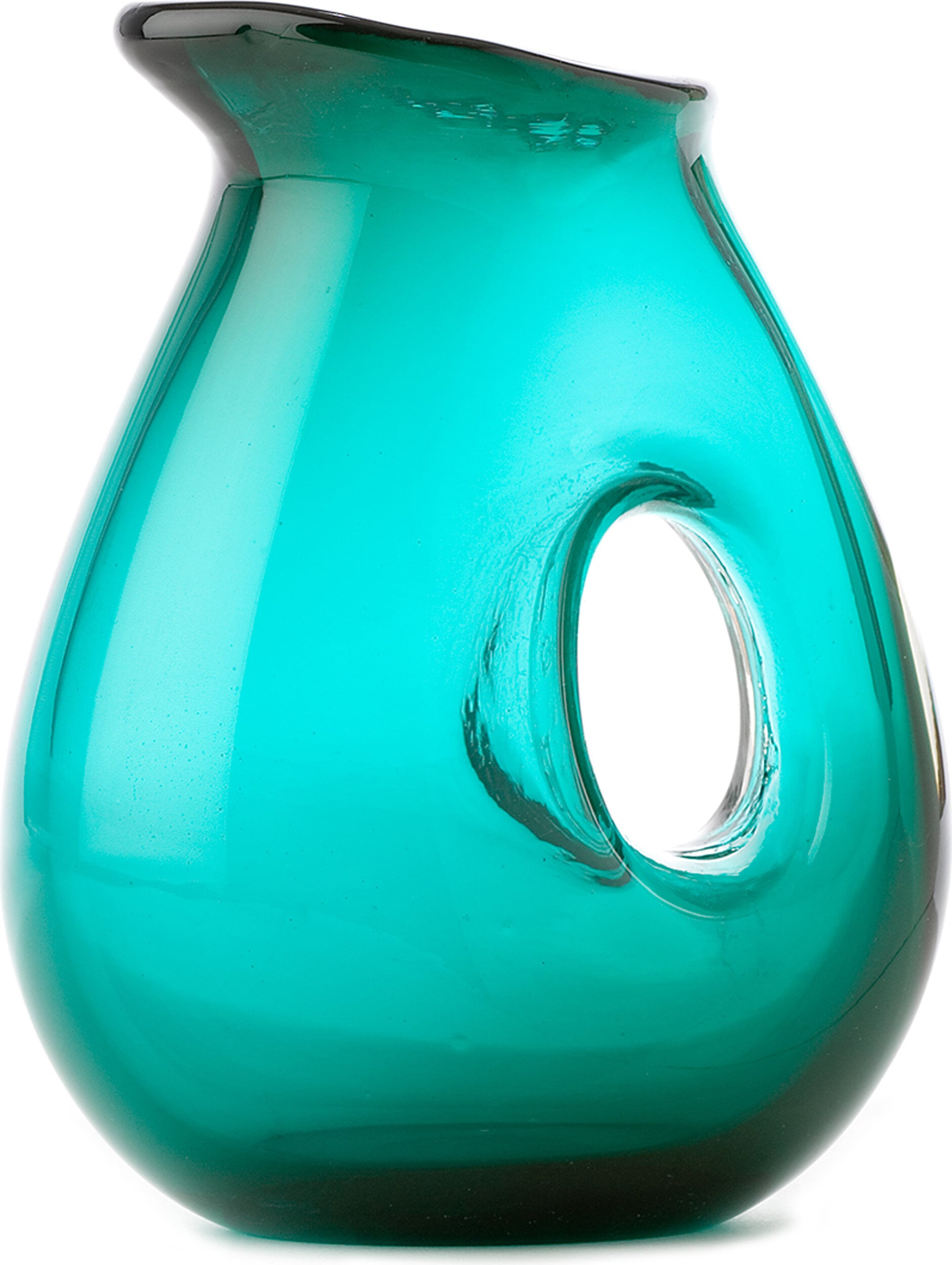 Wazon Jug Hole 850 ml turkusowy