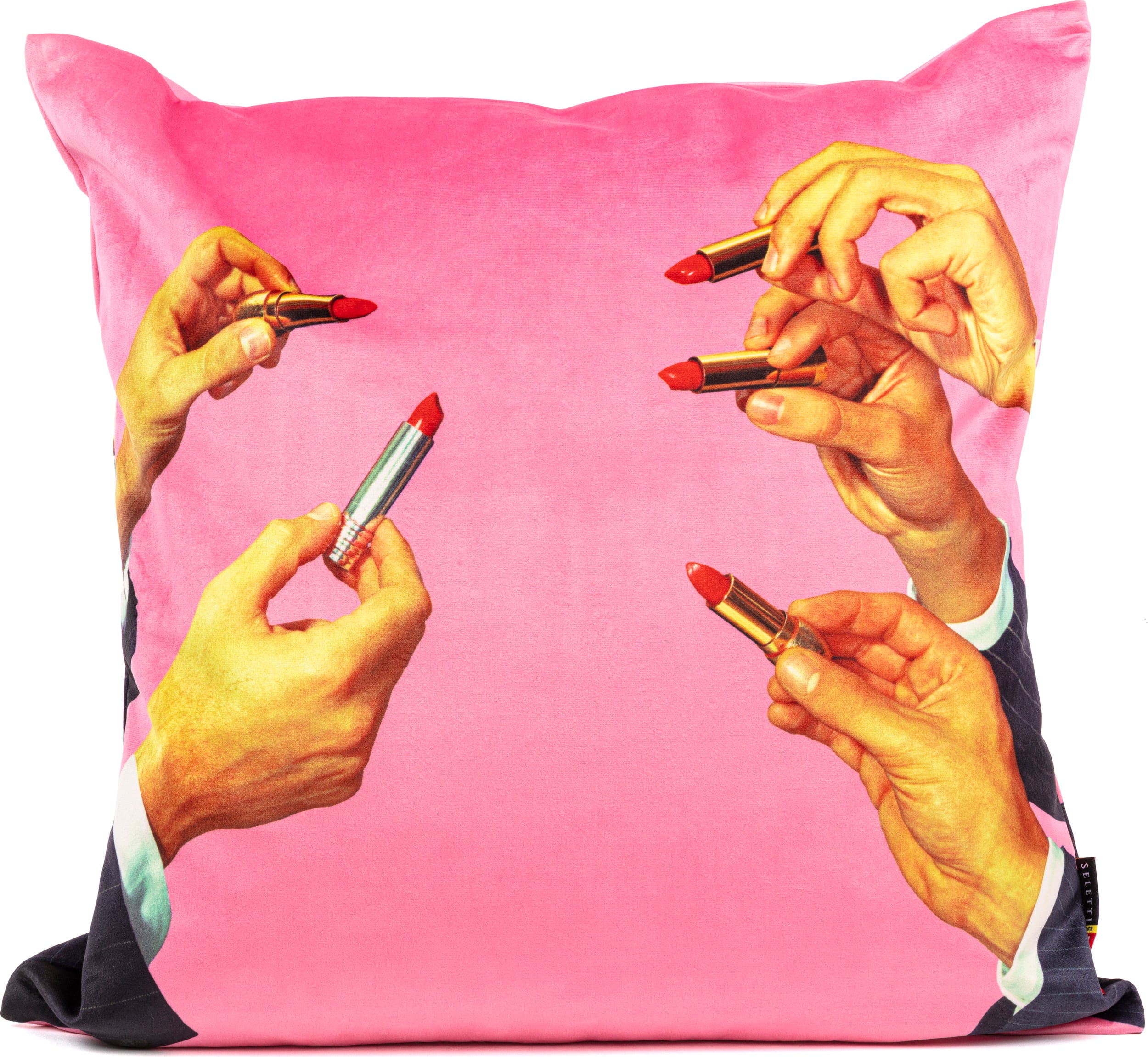 Poszewka na poduszkę Seletti Wears Toiletpaper Lipsticks Pink