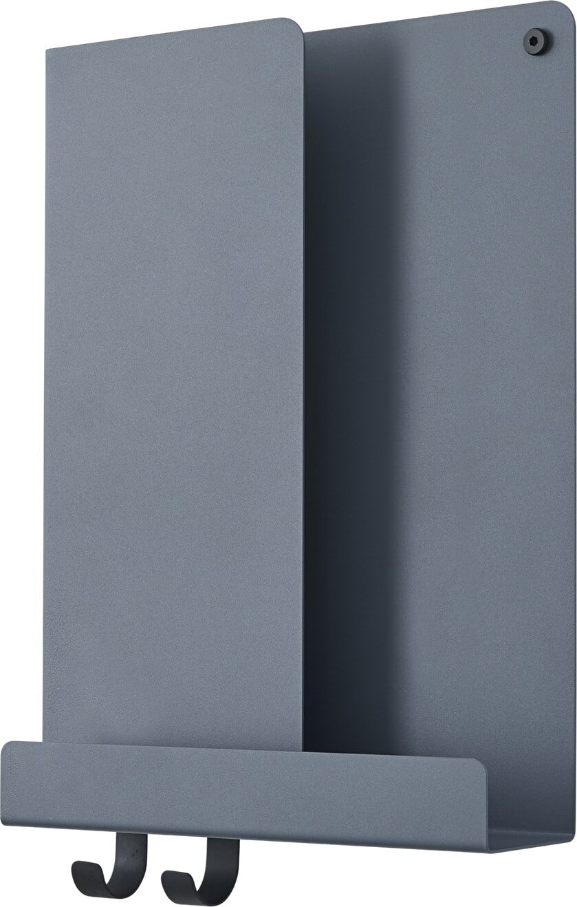 Półka ścienna Folded 29 5 x 40 cm szaroniebieska