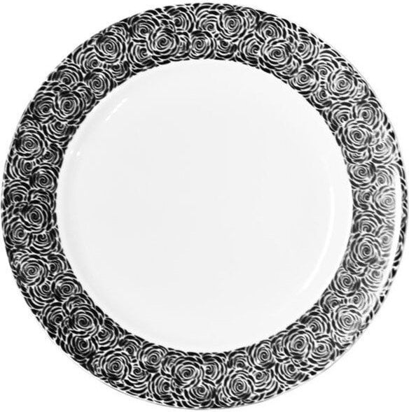 Talerz płaski Cosmopolitan 26 cm Mix & Match róża czarna