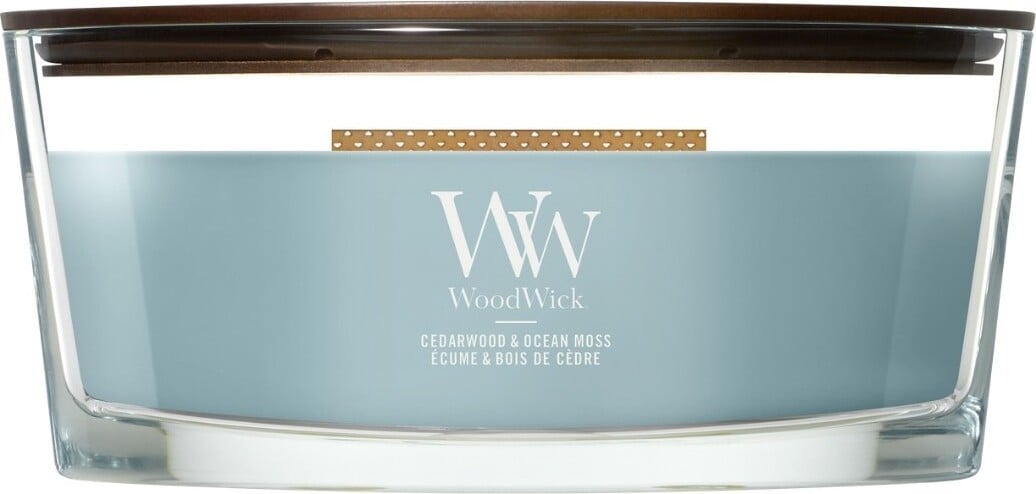 Świeca WoodWick Hearthwick Cedarwood & Ocean Moss