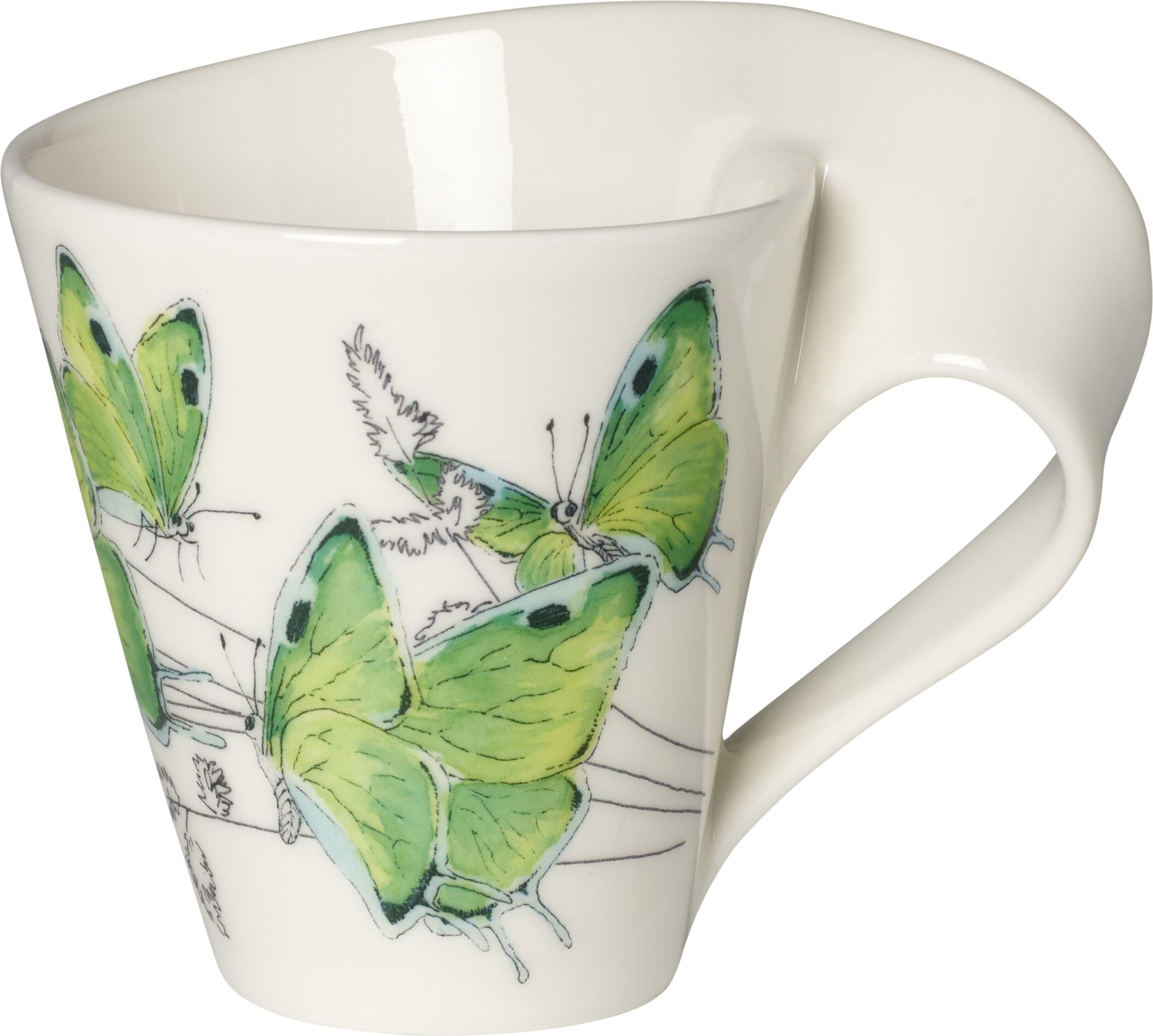 Kubek NewWave Caffe Gift motyl zielony ogończyk 300 ml