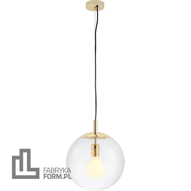 Lampa sufitowa Alur M złota przezroczysta
