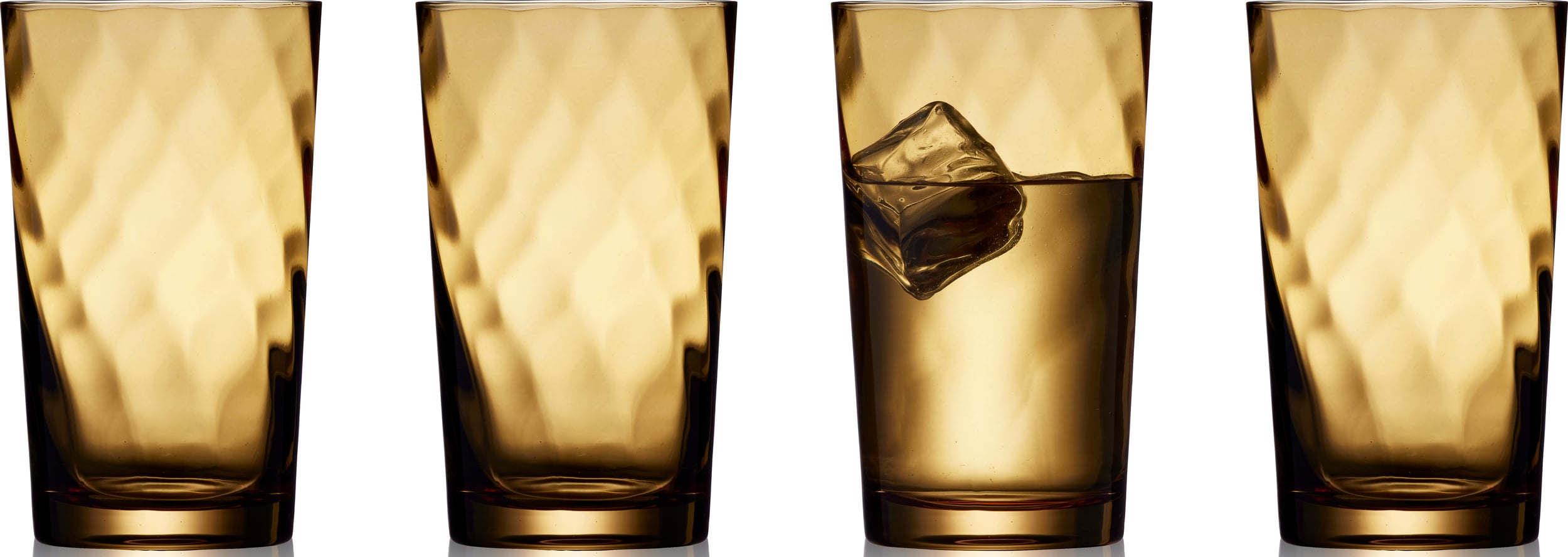 Szklanki do drinków i napojów Vienna 450 ml bursztynowe 4 szt.