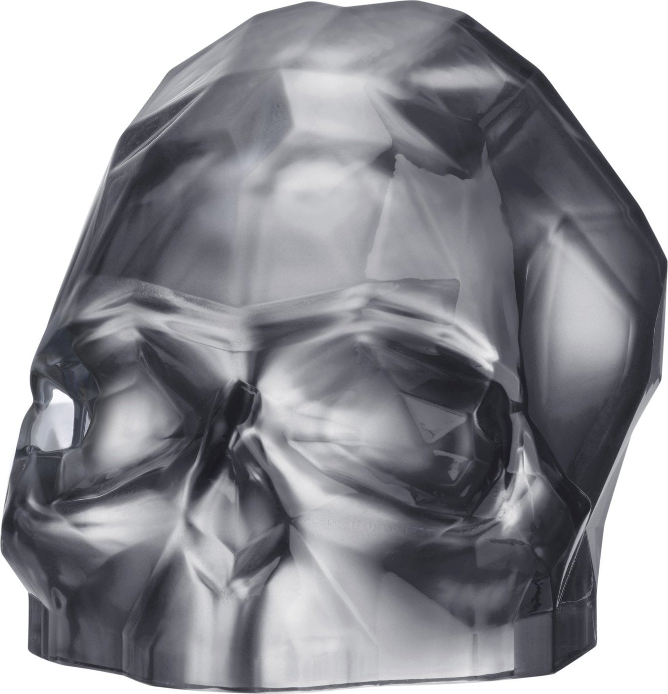 Figurka dekoracyjna Memento Mori czaszka L srebrna