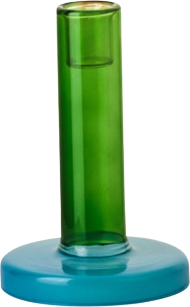 Świecznik Bole 15 cm zielony