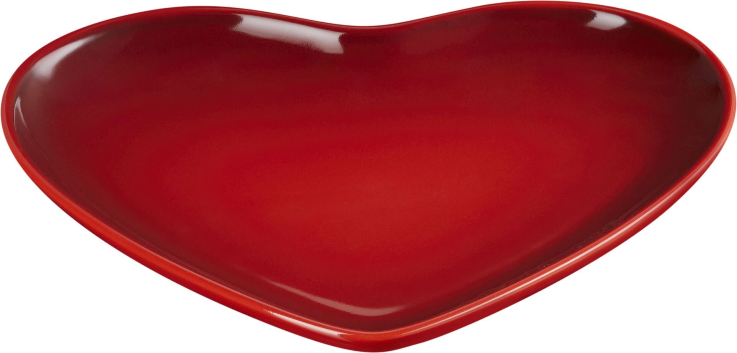Talerz Heart 23 cm wiśniowy
