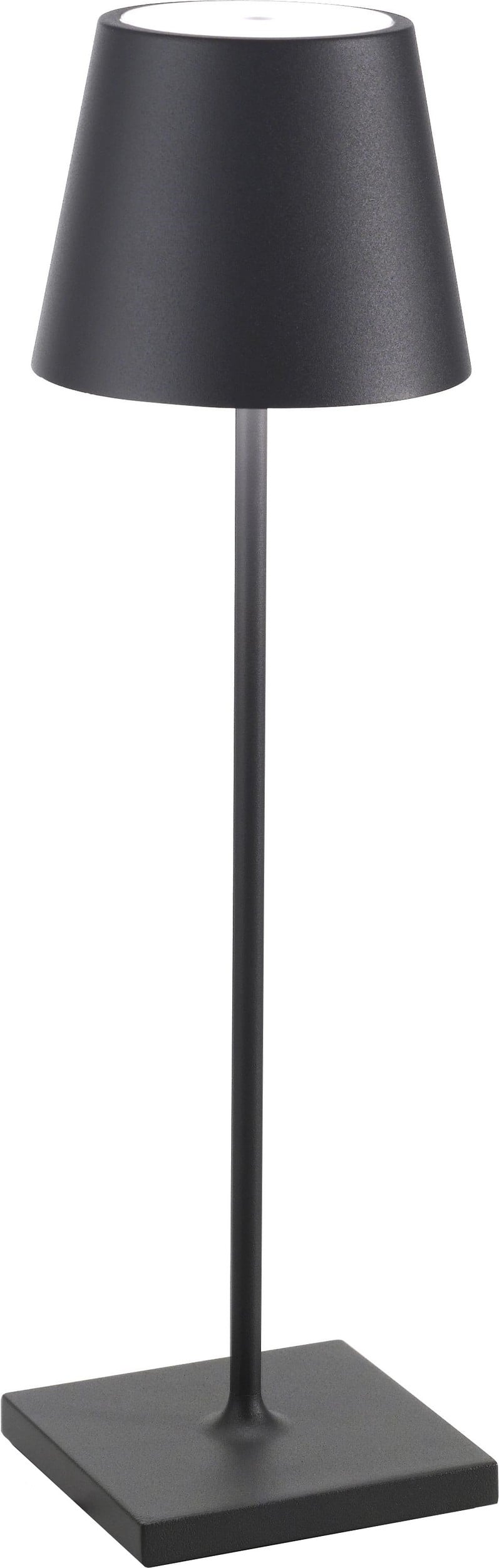 Lampa stołowa Poldina 38 cm ciemnoszara