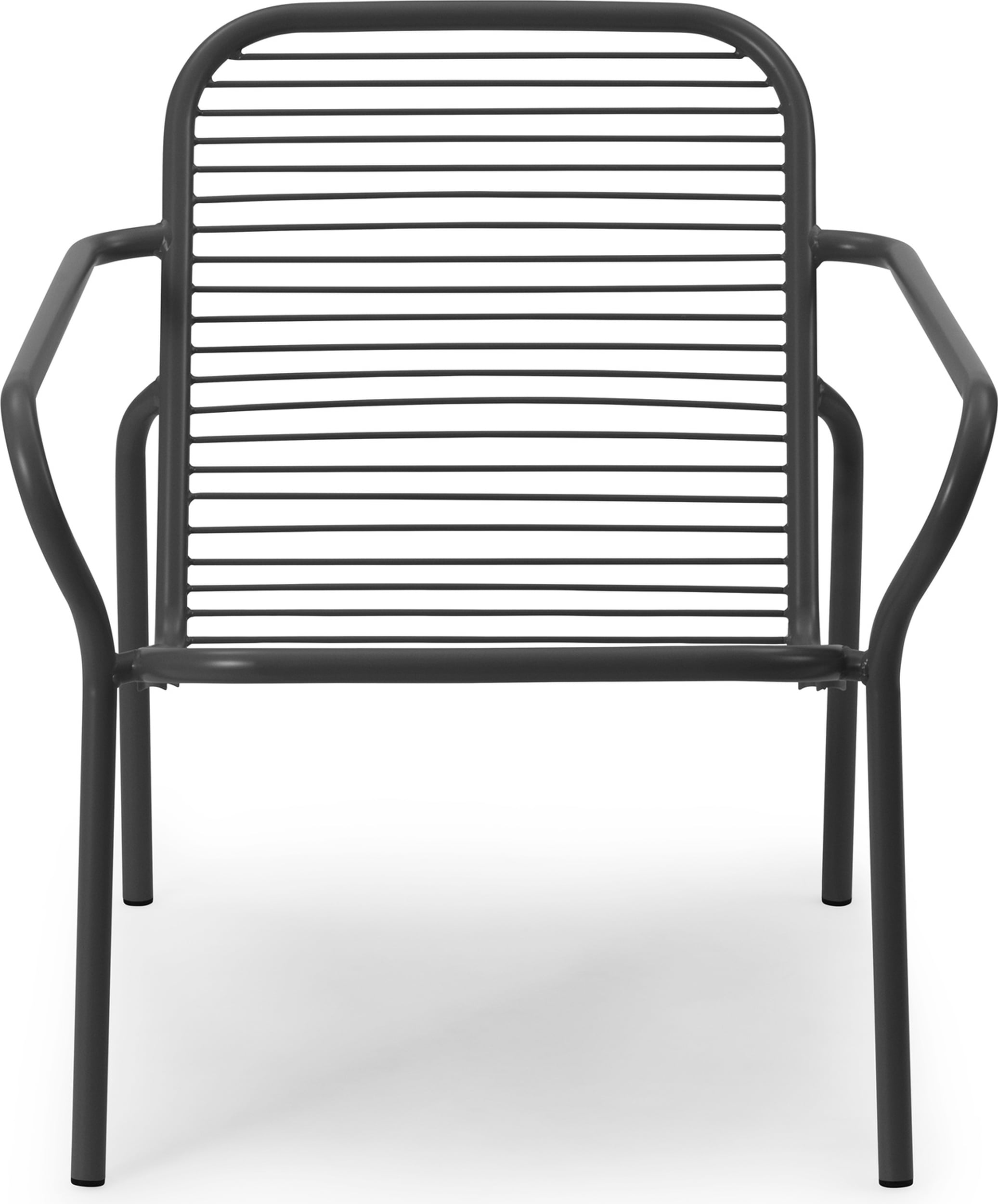 Krzesło ogrodowe Vig 72 5 cm czarne z podłokietnikami