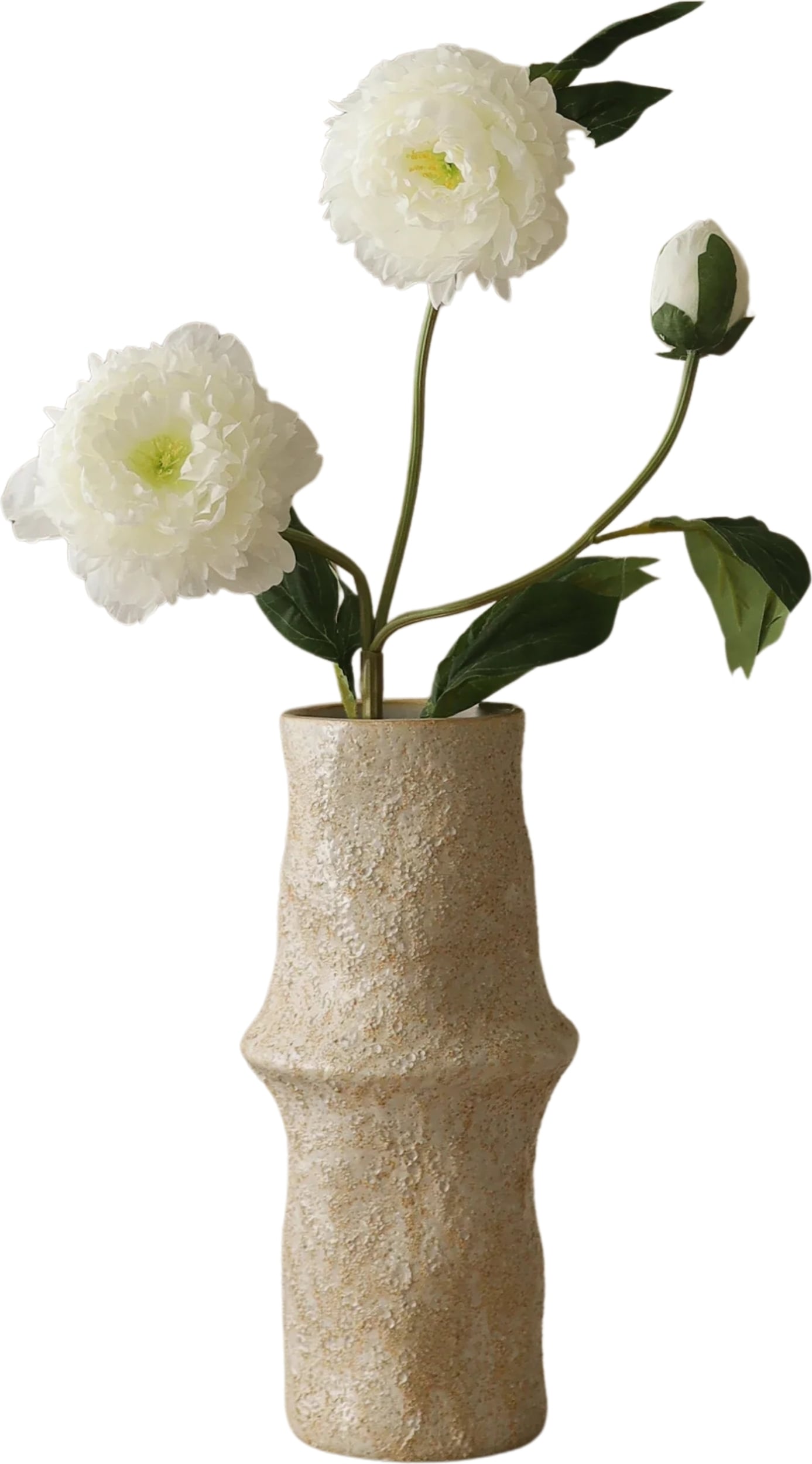 Kwiat sztuczny Botane piwonia 77 cm biała