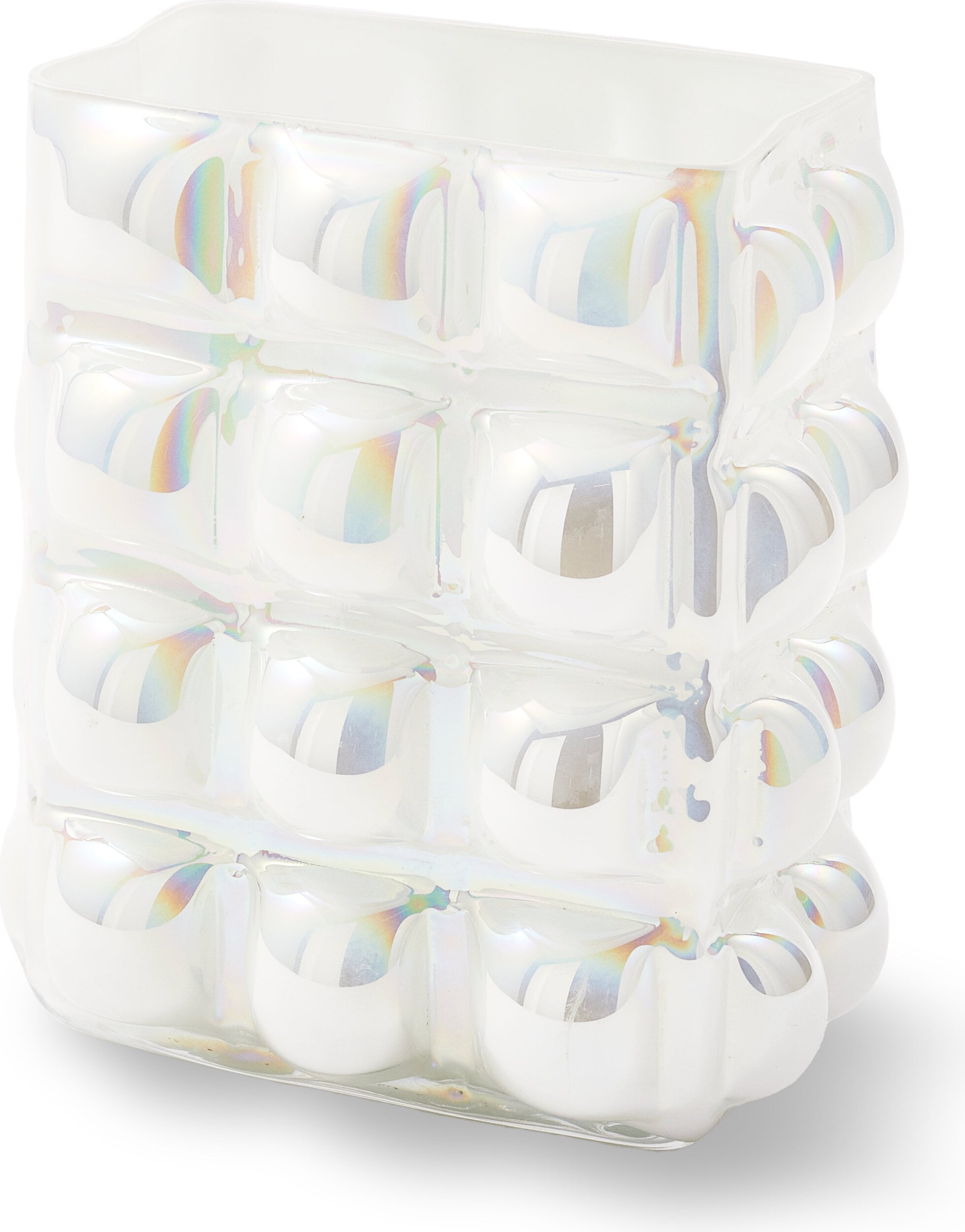 Wazon szklany Bubble 26 5 cm transparentny