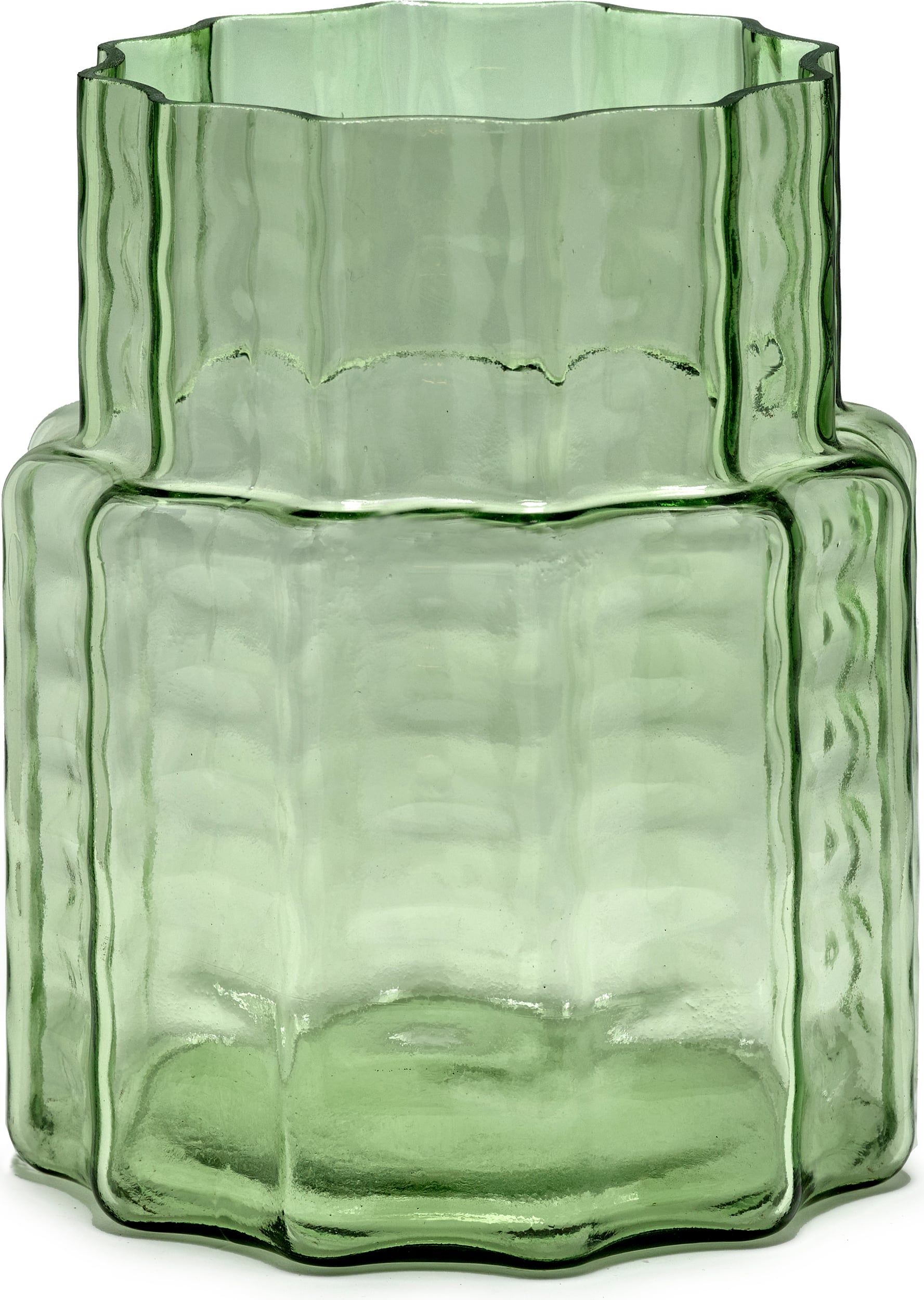 Wazon Waves 21 cm zielony