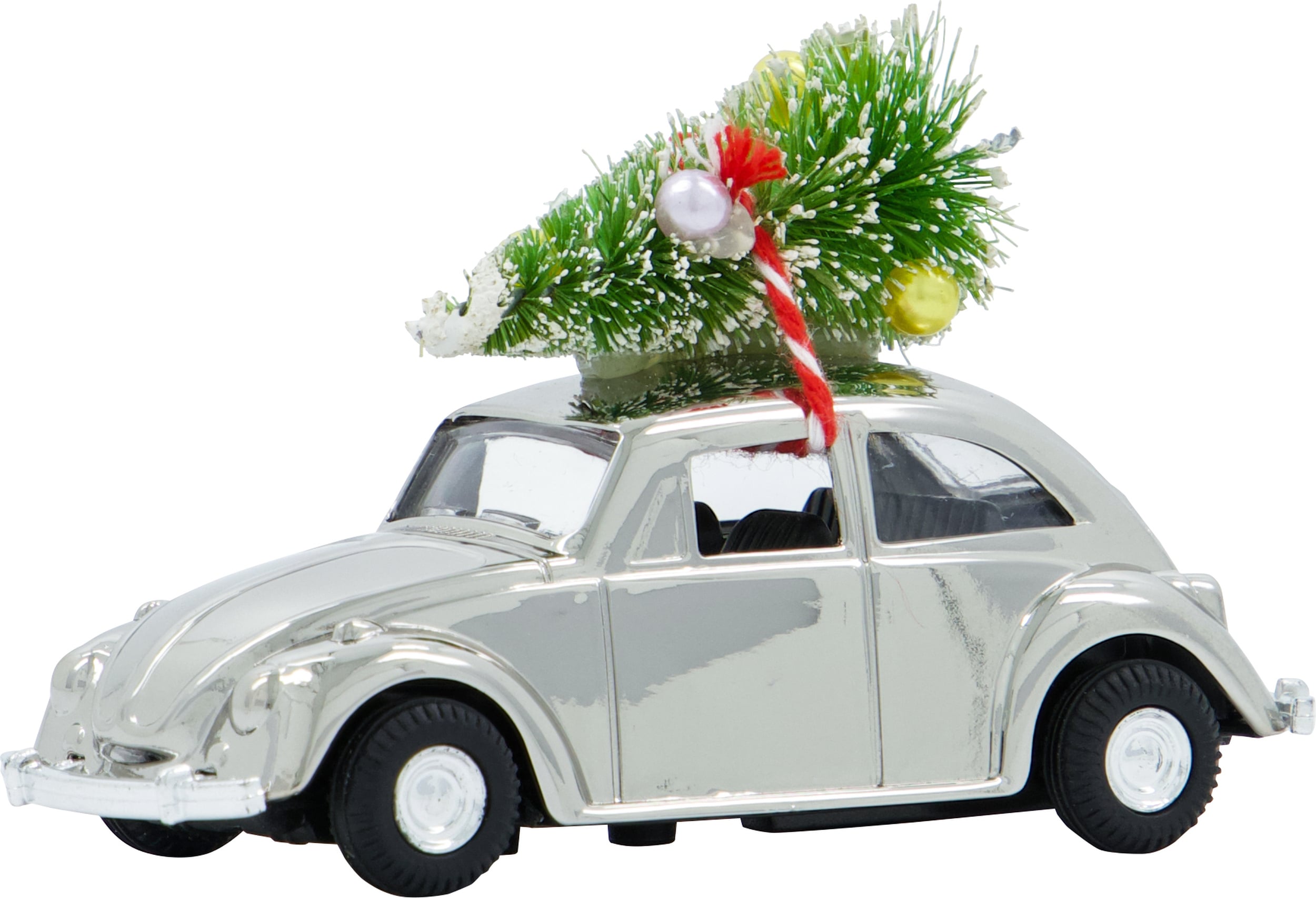 Dekoracja świąteczna HDMini Xmas car srebrna