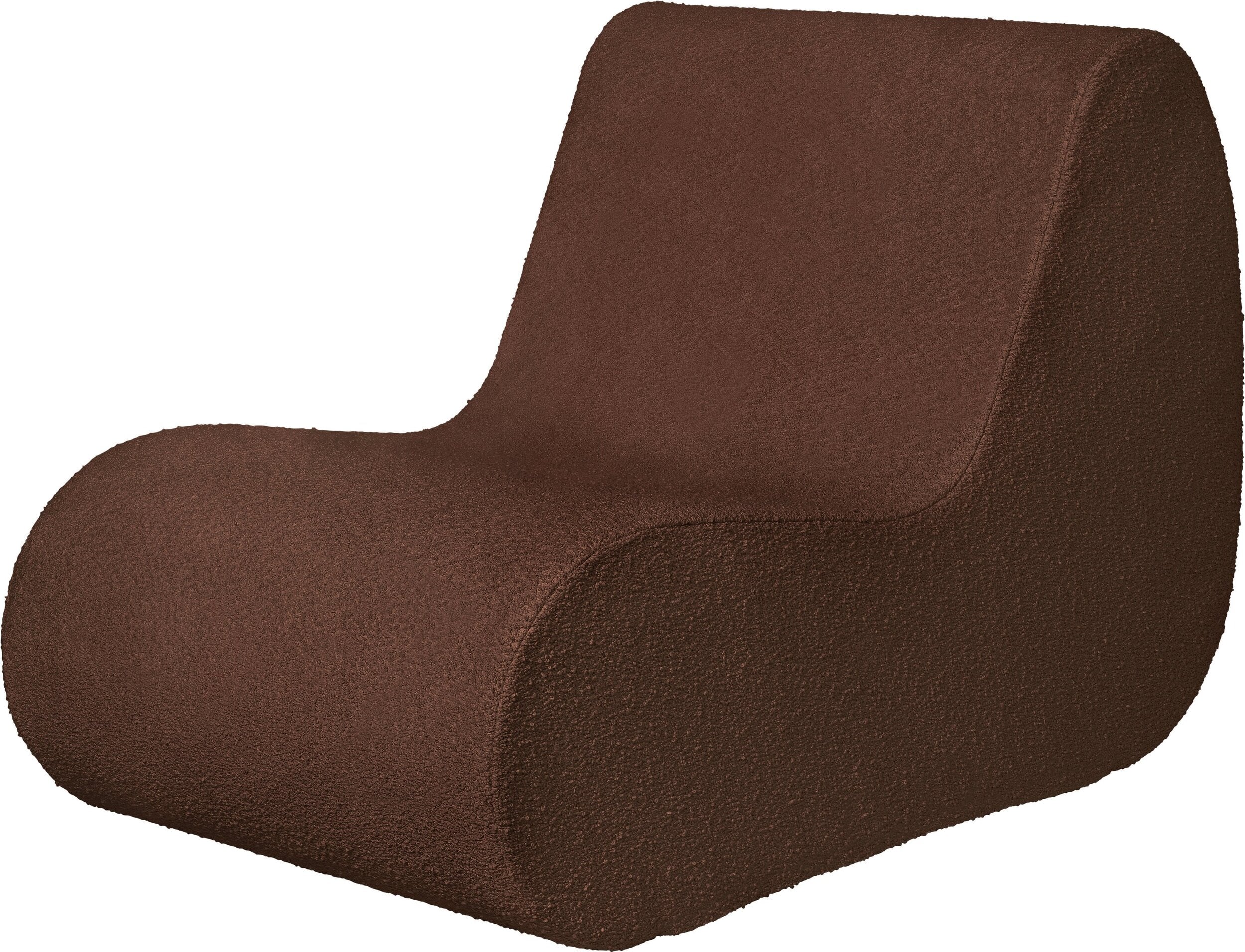 Fotel lub sofa modułowa Rouli Pure Bouclé brązowa
