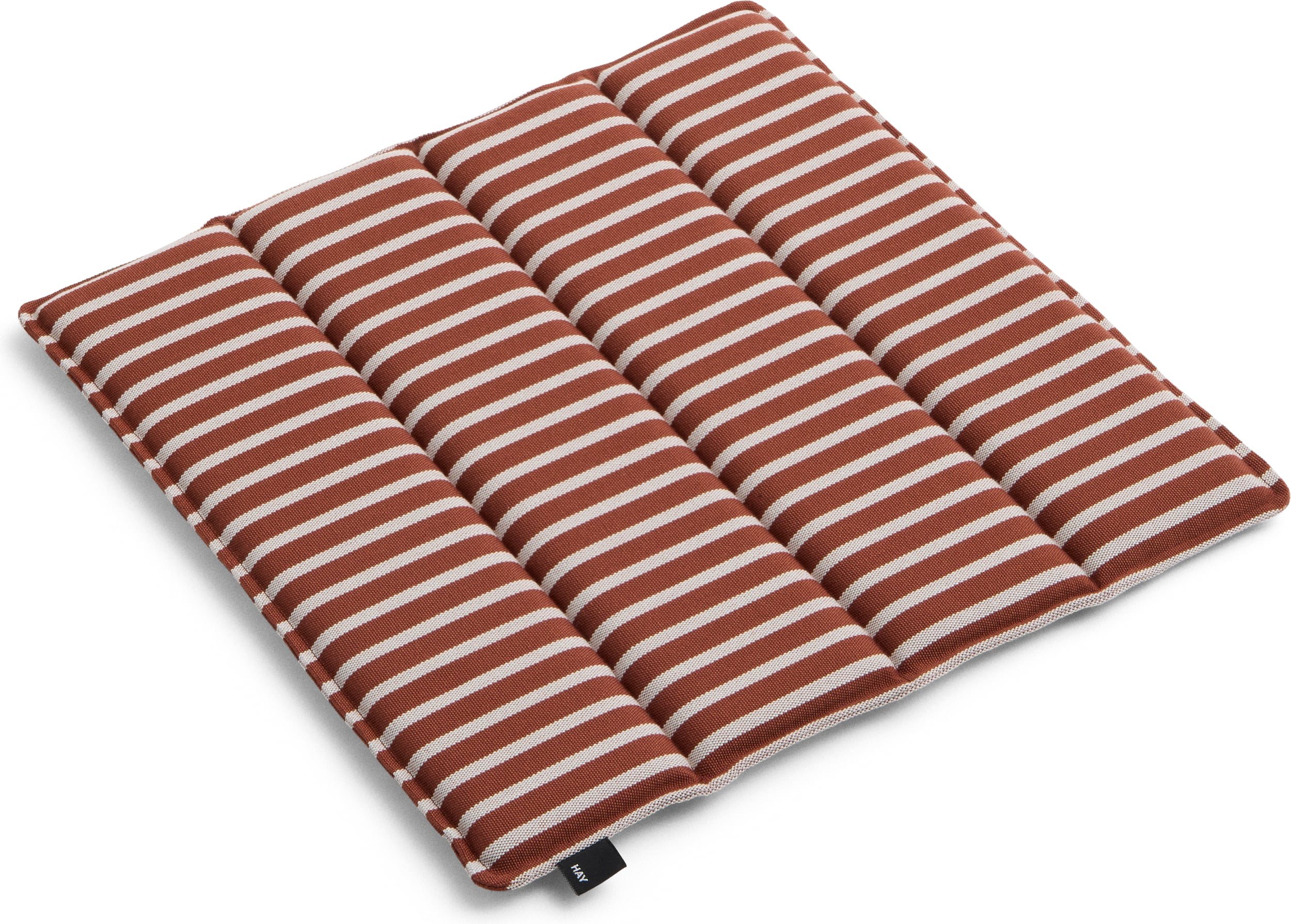Poduszka na krzesło ogrodowe Terrazza w paski 40 x 40 cm czerwono-biała