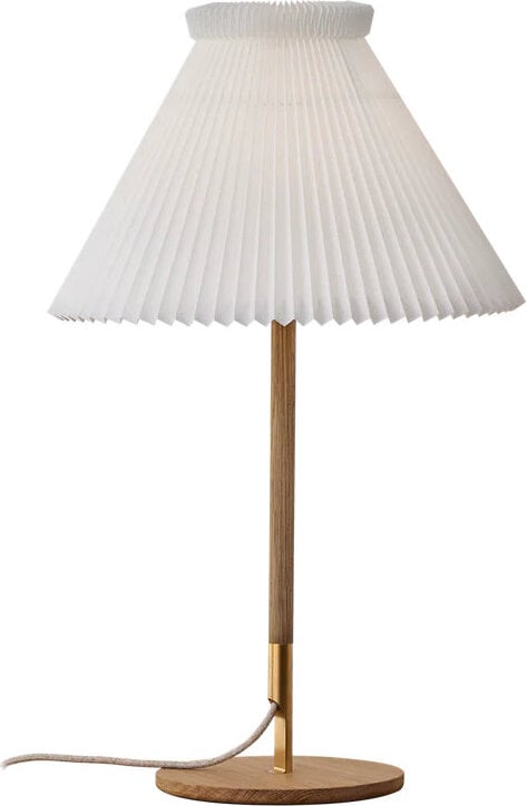 Lampa stołowa LK 80 70 cm jasnobrązowa z papierowym kloszem
