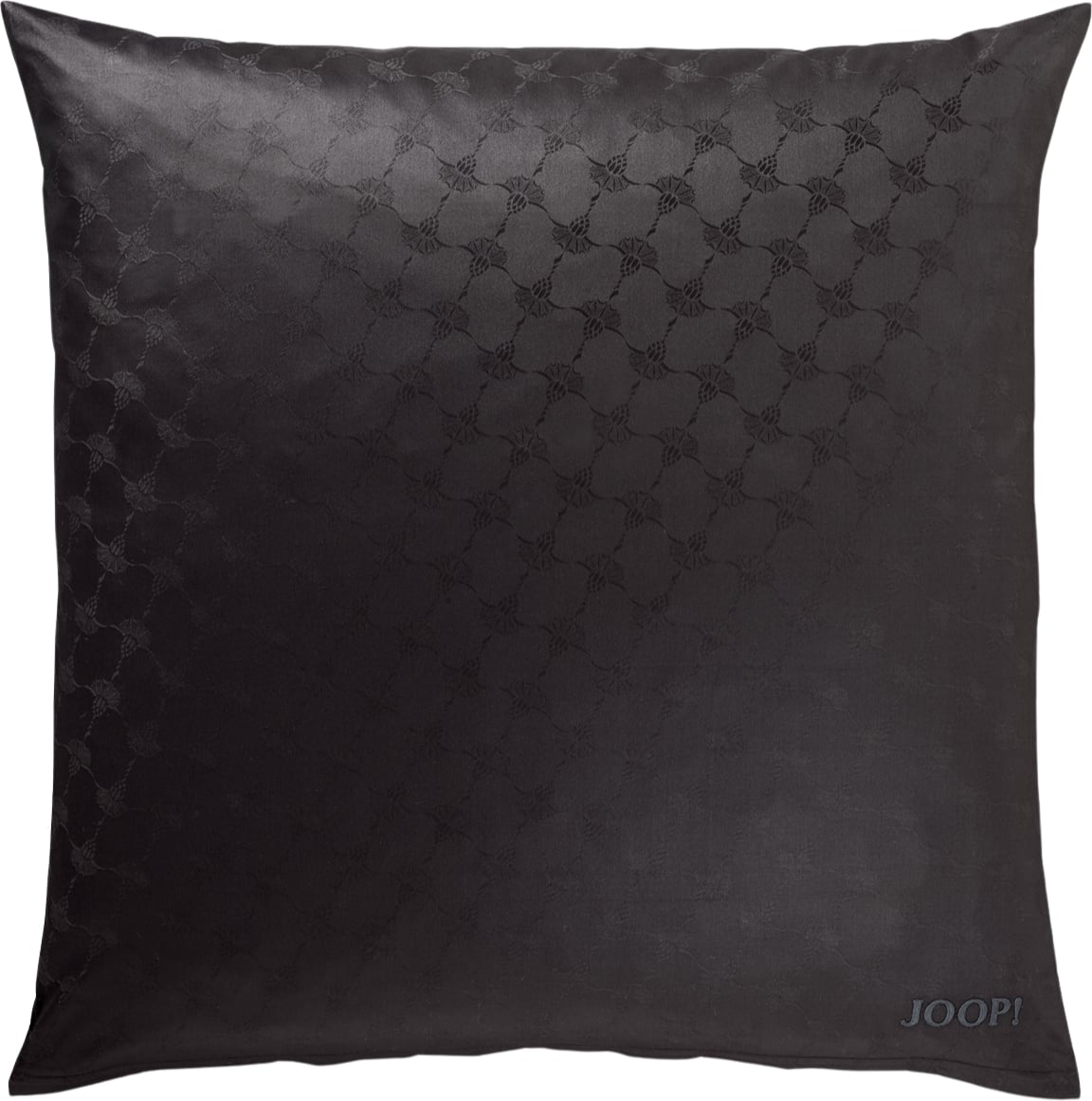 Poszewka na poduszkę Cornflower 80 x 80 cm czarna z bawełny satynowej