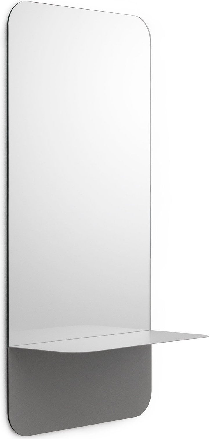 Lustro Horizon prostokątne pionowe szare