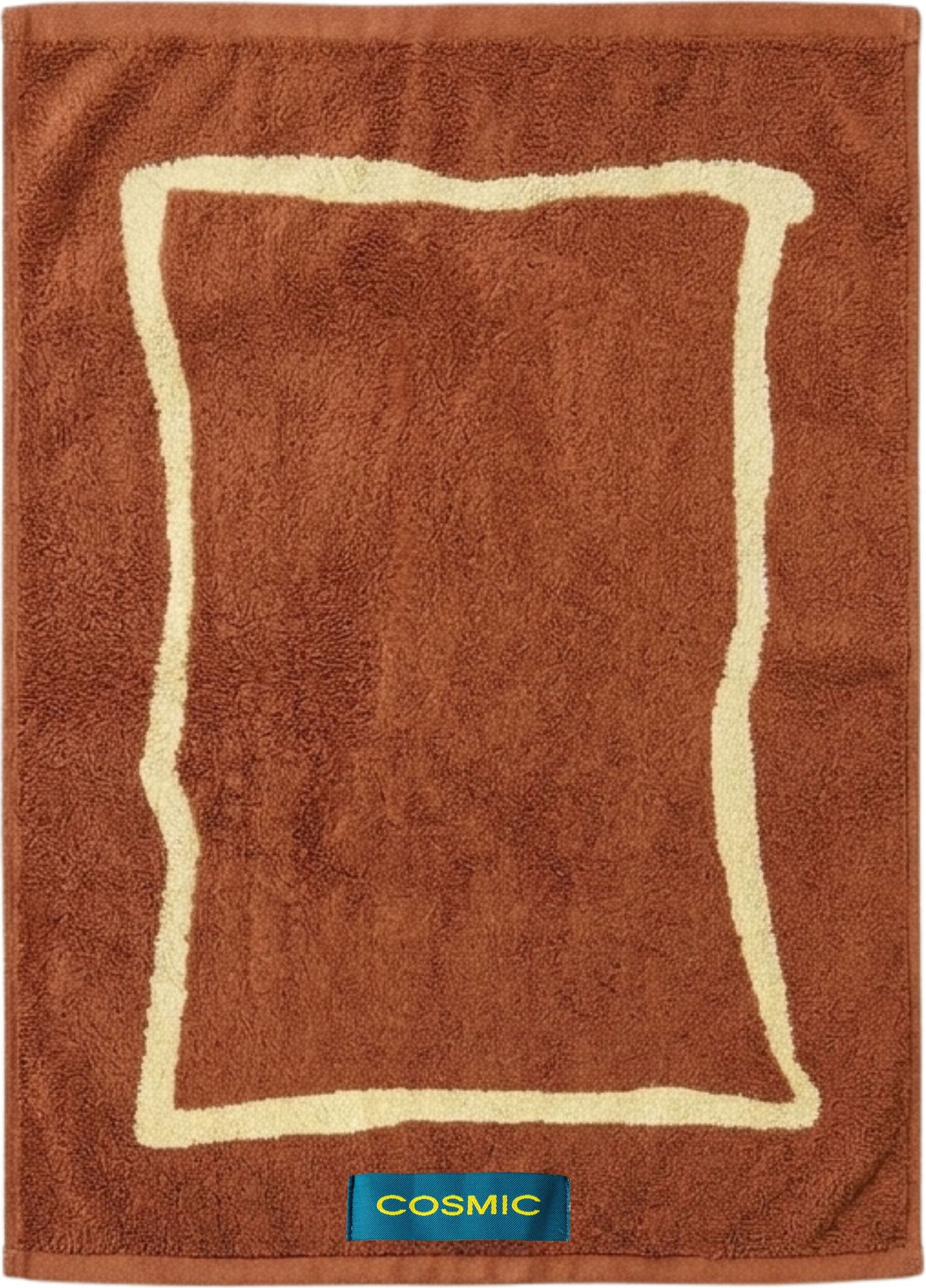 Dywanik łazienkowy Textil 50 x 70 cm brązowo-żółta