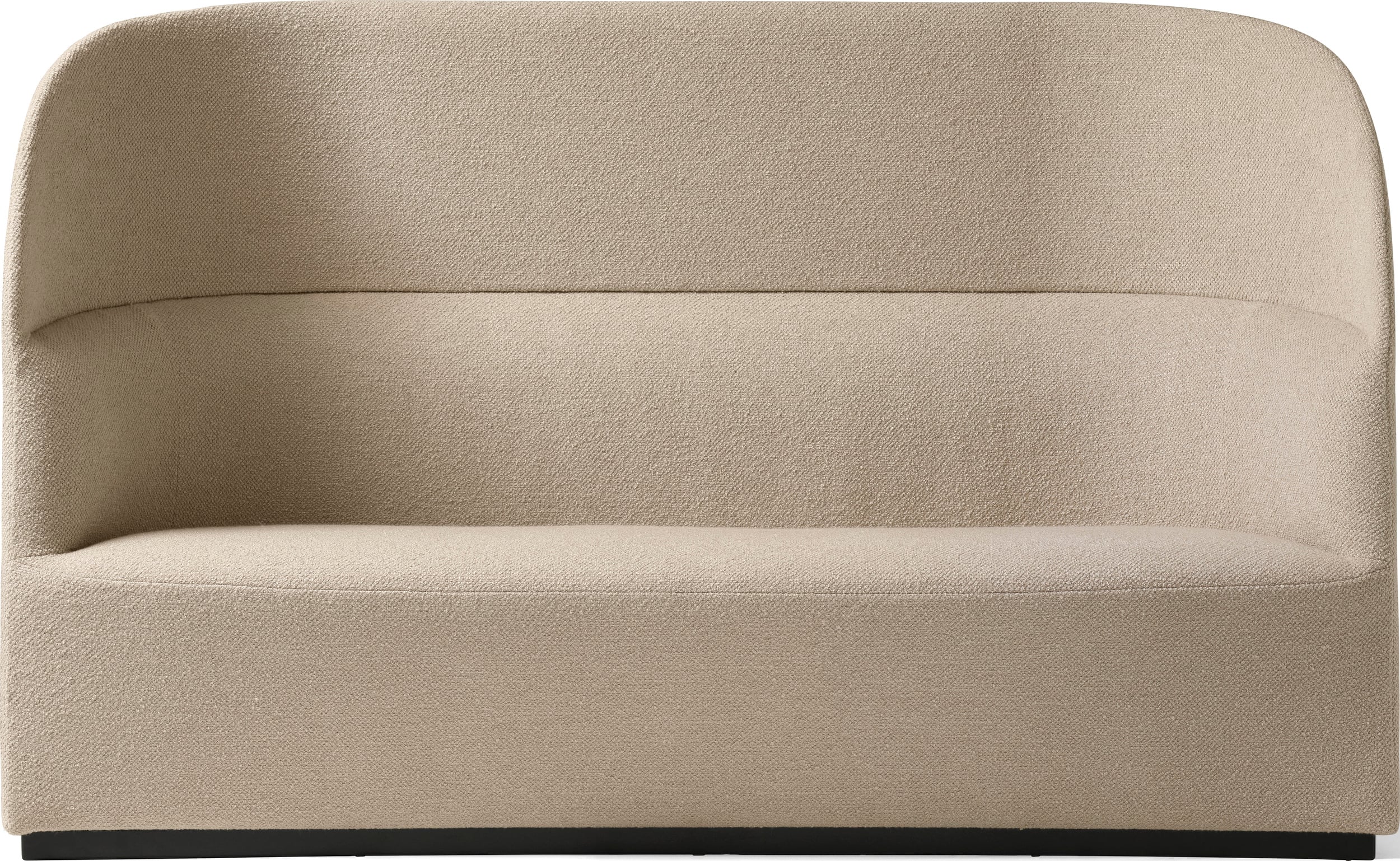 Sofa z wysokim oparciem Tearoom Bouclé 190 cm beżowy