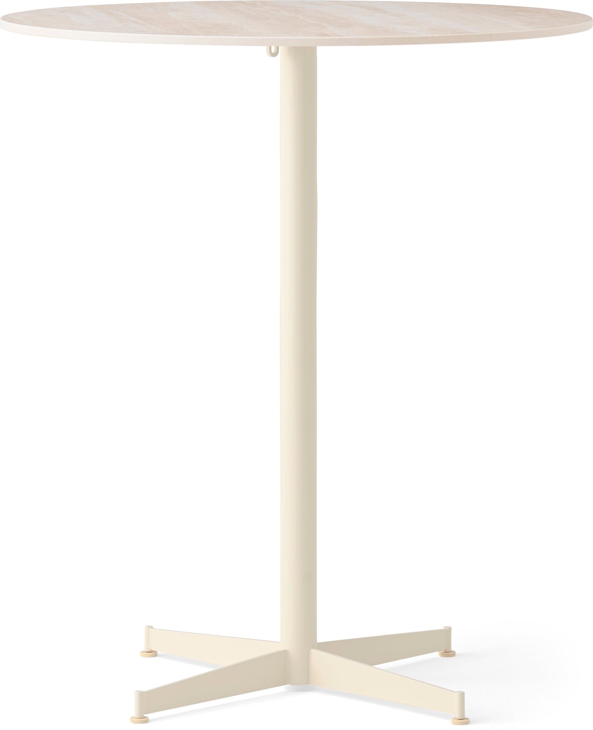Stół barowy z kremową podstawą Nook Star Base Ceramic niski 80 cm