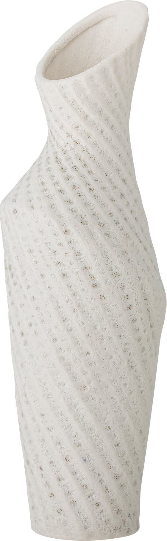 Wazon dekoracyjny Fikla 29 cm biały