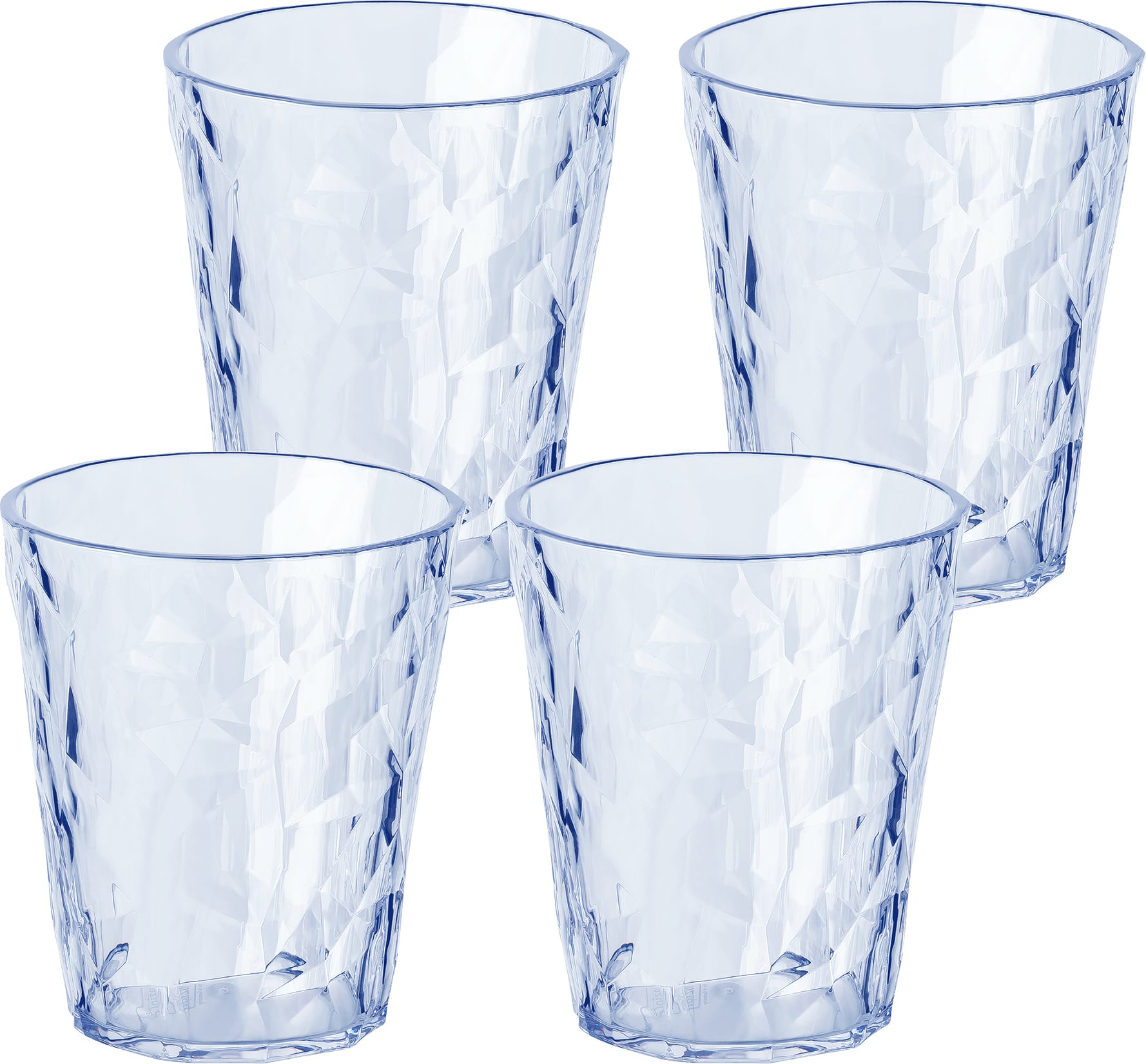 Szklanki z tworzywa Club No. 1 Tritan 250 ml turkusowe 4 szt.