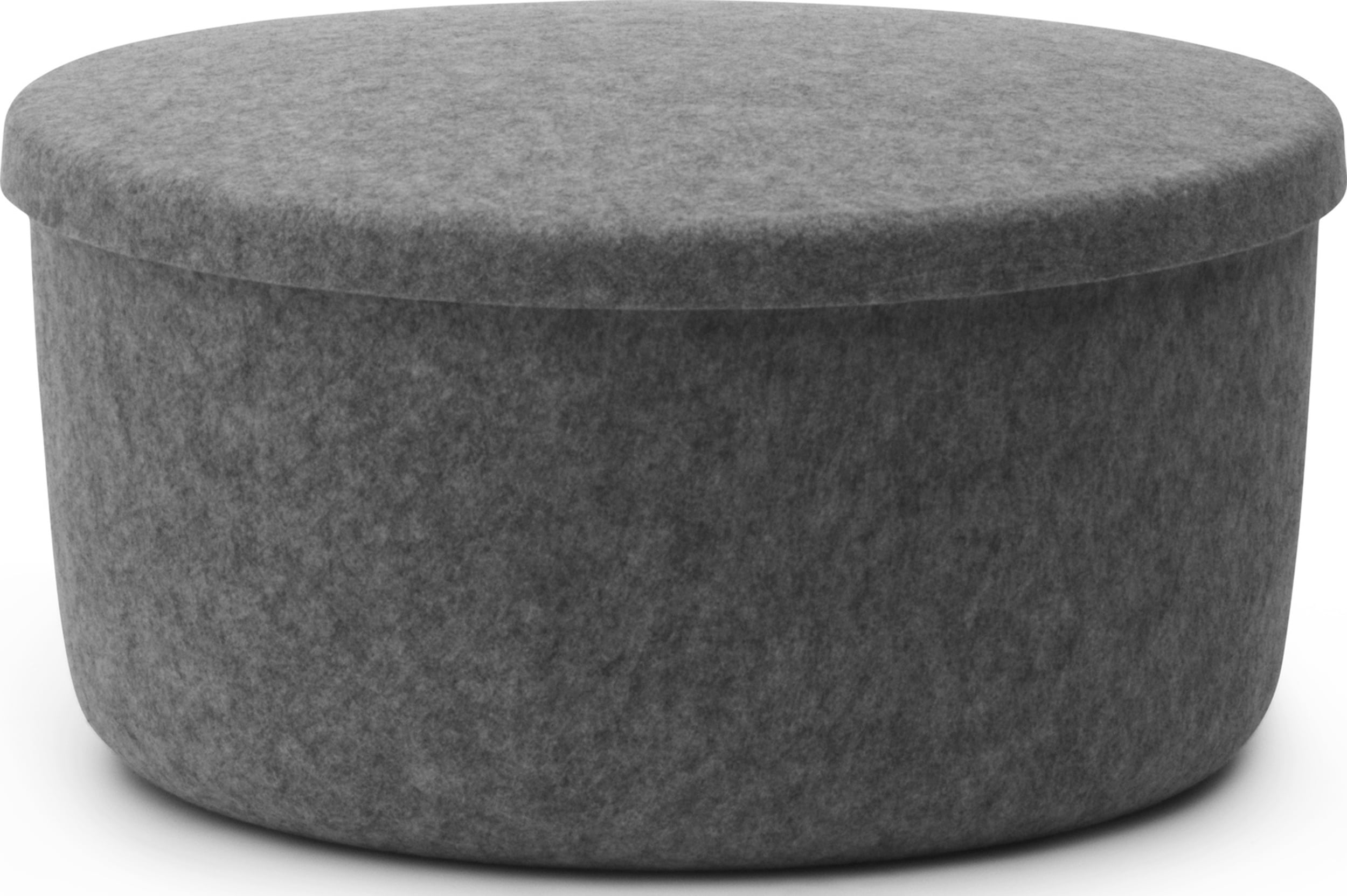 Puf ze schowkiem Hide 72 cm szary