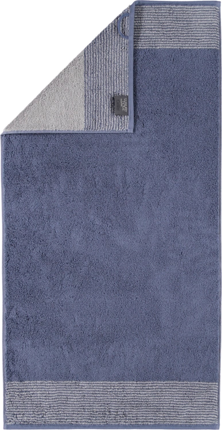 Ręcznik Two-Tone 80 x 150 cm ciemnoniebieski