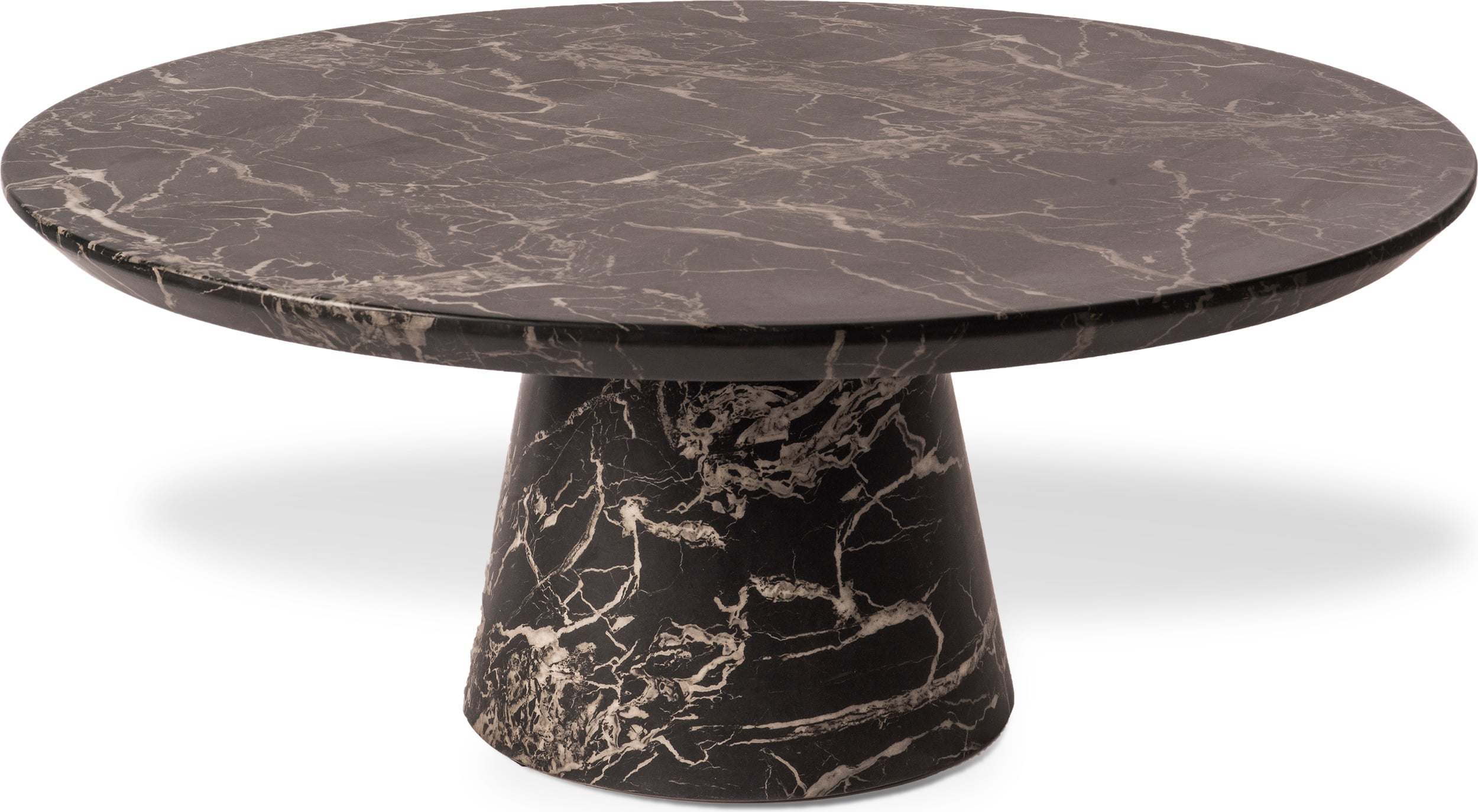 Stolik kawowy Disc Marble 100 cm czarny