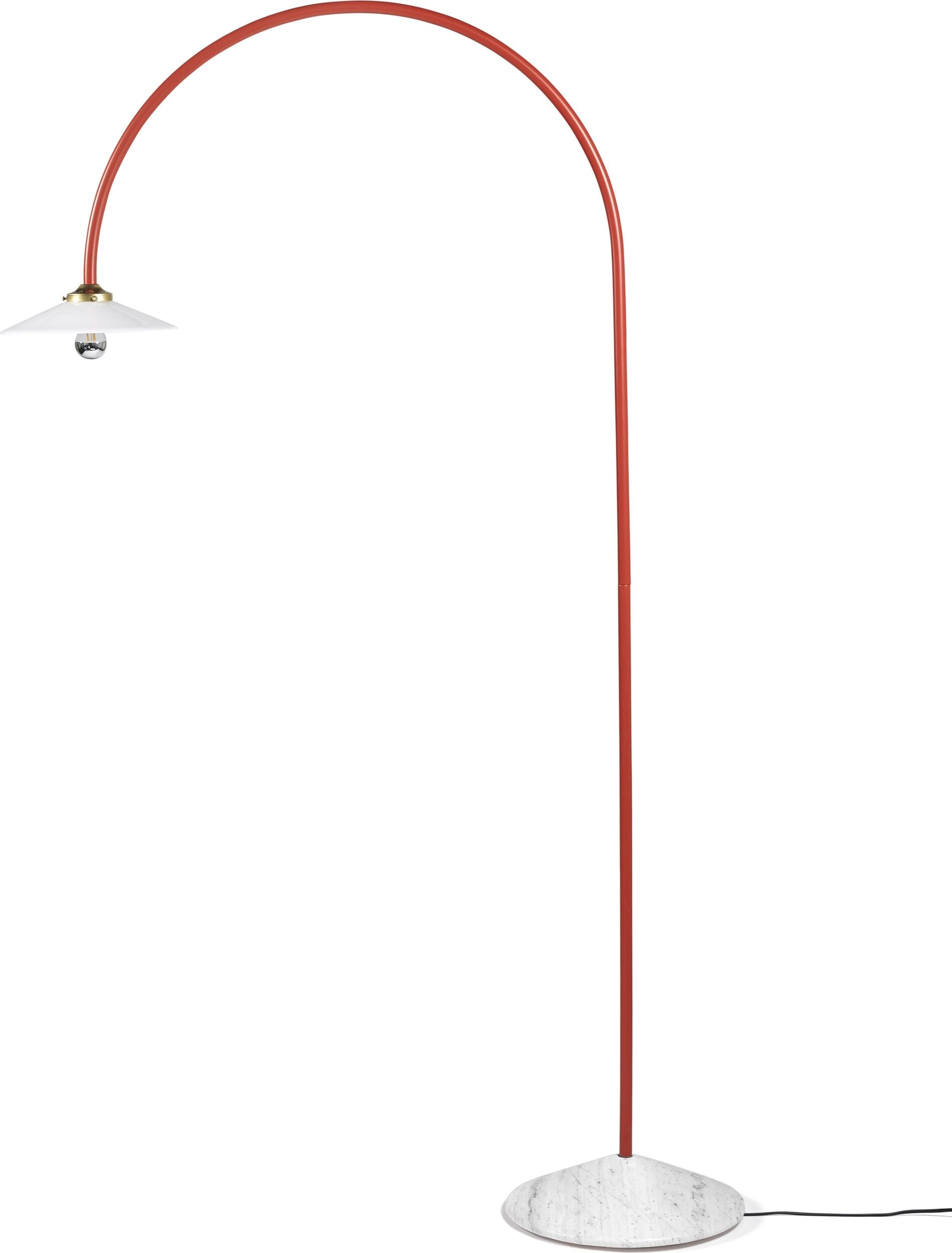 Lampa stojąca Marble No2 172 cm czerwona