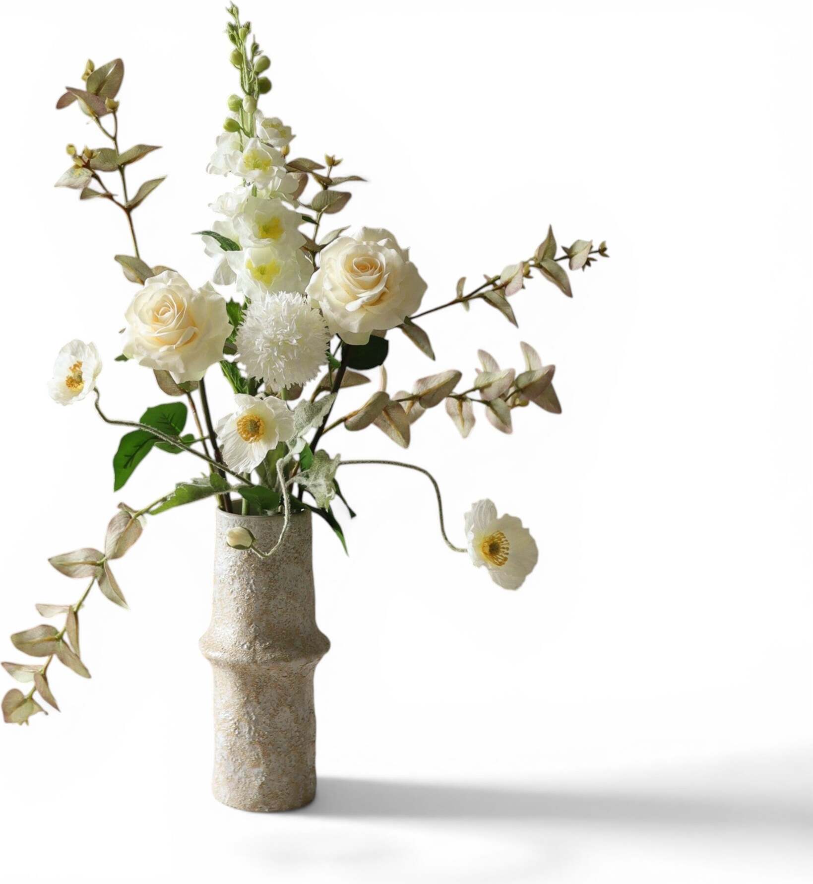 Kwiaty sztuczne bukiet White Silk