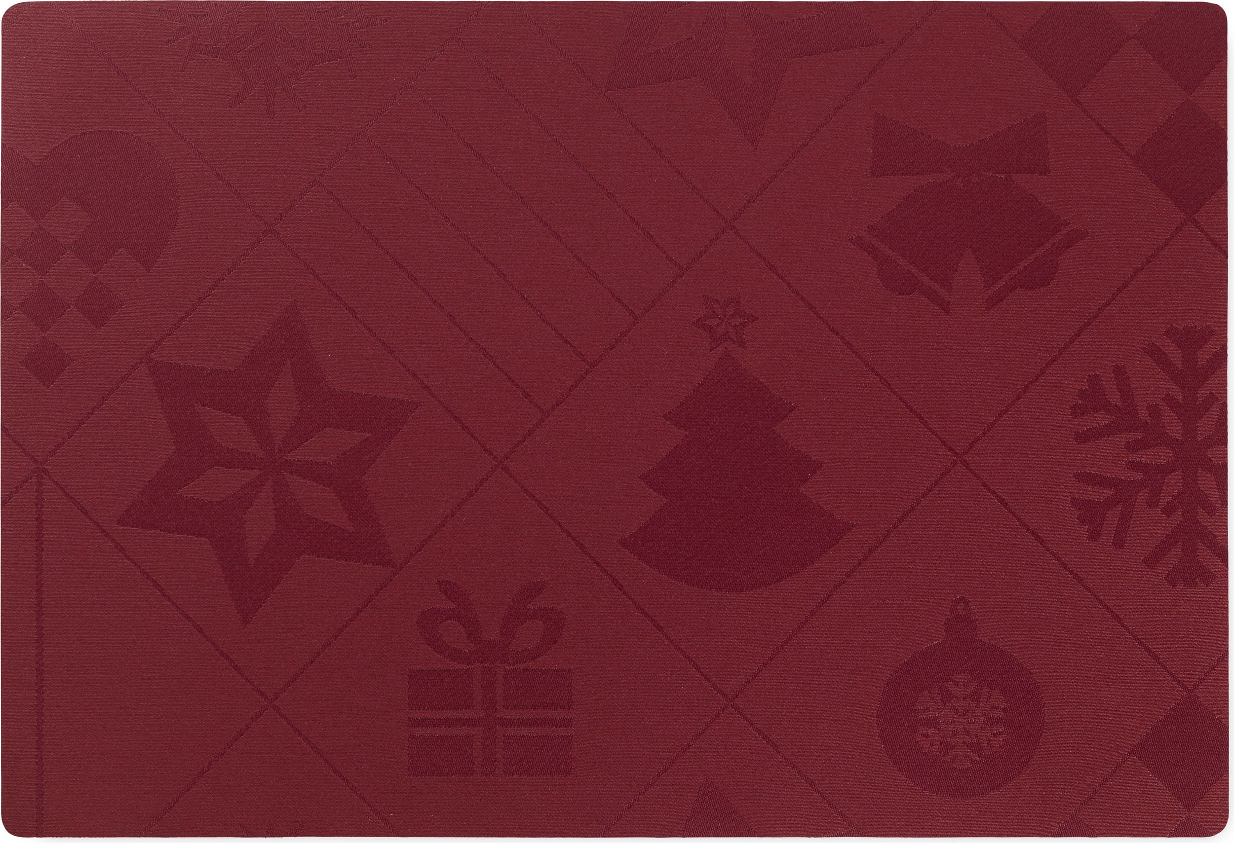 Podkładka pod talerz Rosendahl Natale 30 x 43 cm czerwona