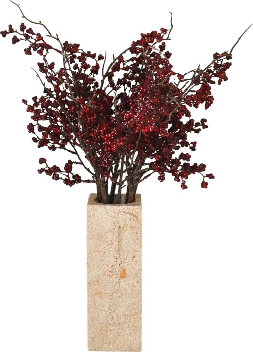 Kwiaty sztuczne bukiet Dark Red Wild Berry