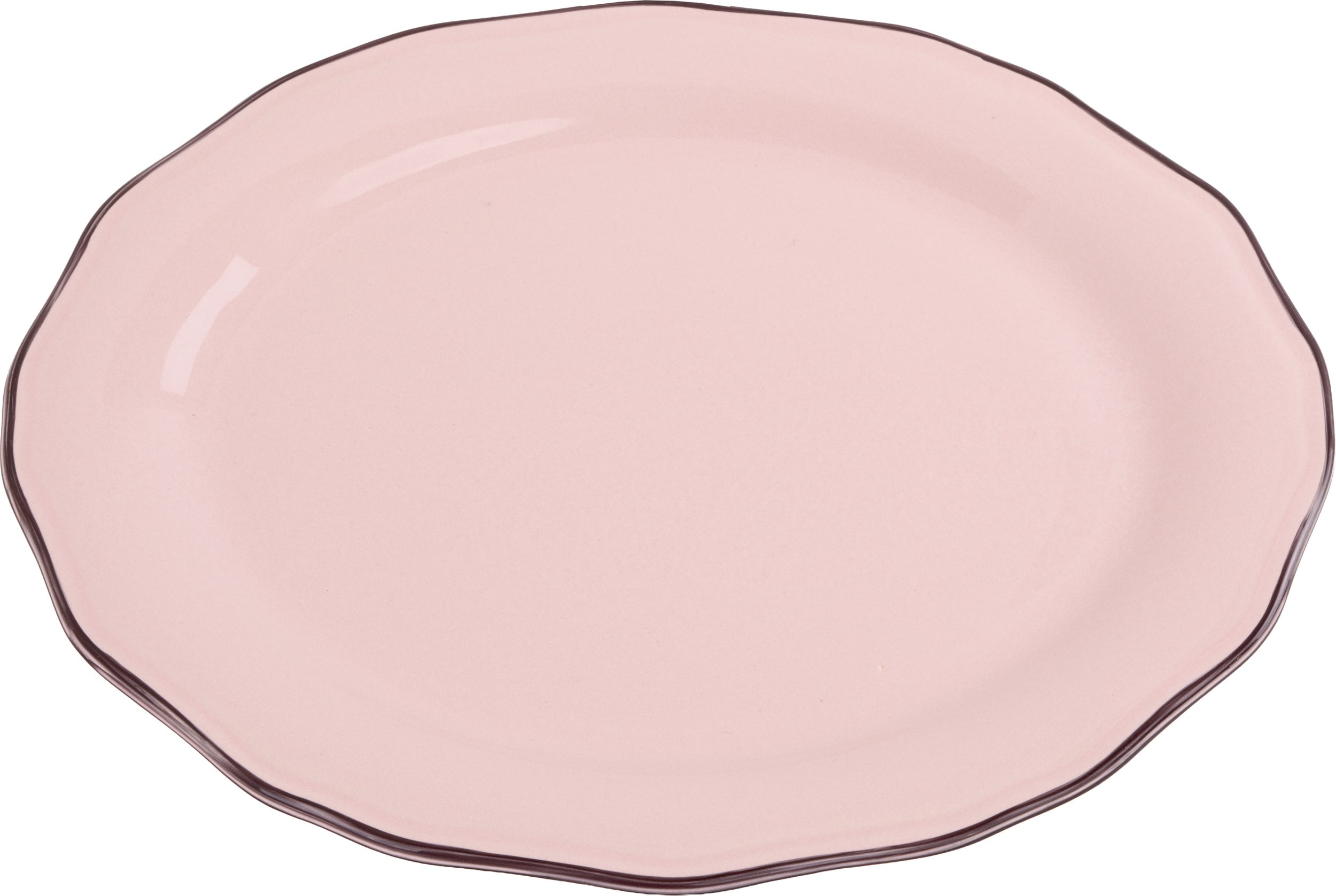 Talerz Asolo owalny 30 cm różowy