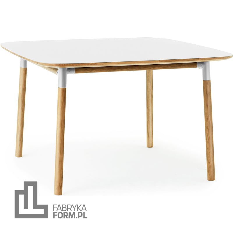Stół Form 120x120 cm biały