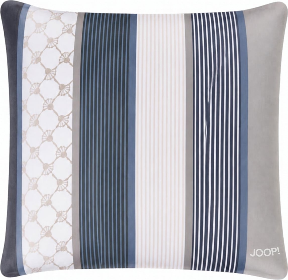 Poszewka na poduszkę Cornflower Stripes 80 x 80 cm deep coal z bawełny satynowej