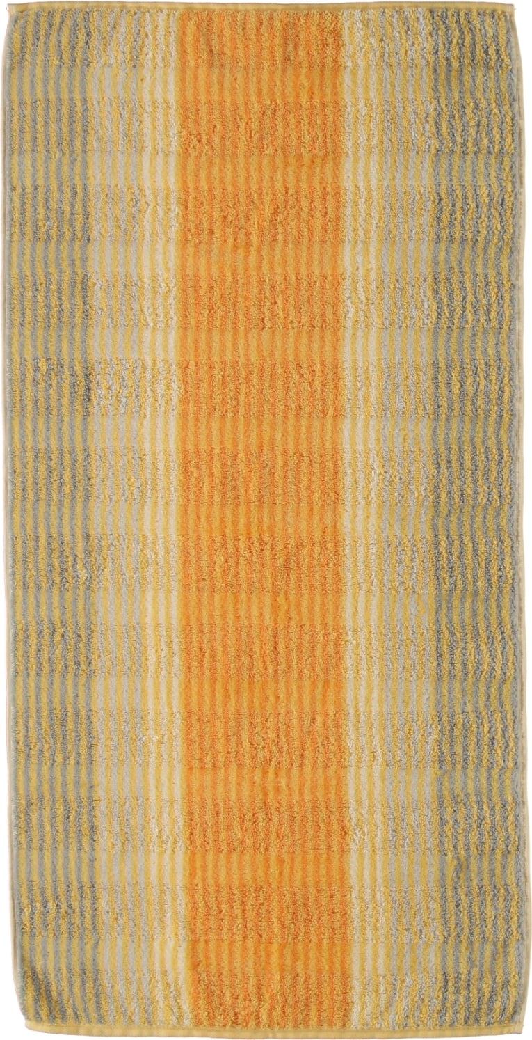 Ręcznik Cashmere w paski 50 x 100 cm jasnopomarańczowy