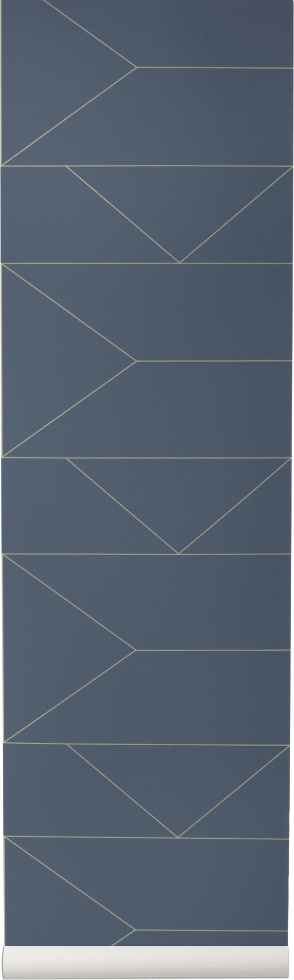 Tapeta Lines granatowa