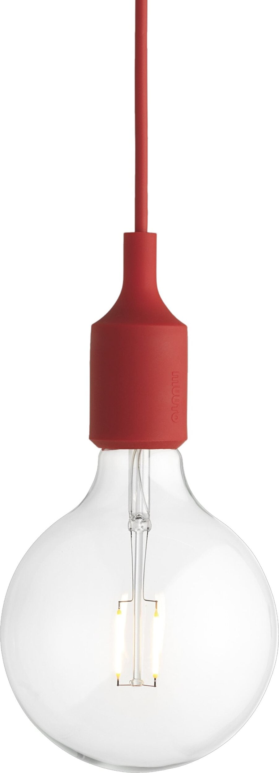 Lampa wisząca Muuto E27 czerwona