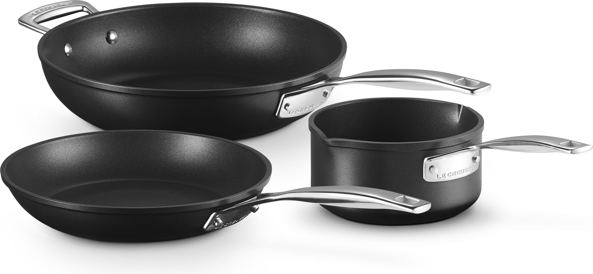 Zestaw patelni z rondlem Le Creuset aluminium nieprzywierające 3 el.