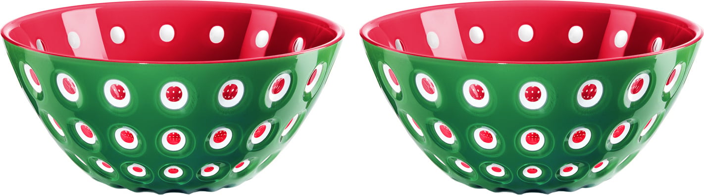 Miseczki na przekąski Le Murrine 12 5 cm zielono-czerwone 2 szt.